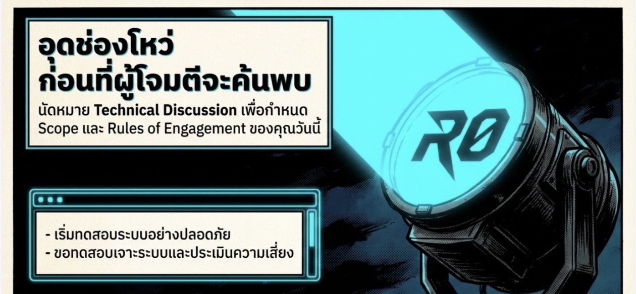 อินโฟกราฟิกการค้นหาและอุดช่องโหว่ด้วยสปอตไลต์